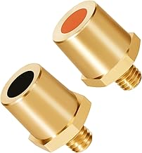 Litorange Messing-batteriepoladapter Paar,M8-Außengewinde Batteriepol,Batteriepolklemmen,Batteriepoladapter für für Auto-Lithium-Batteriepol-Ersatz