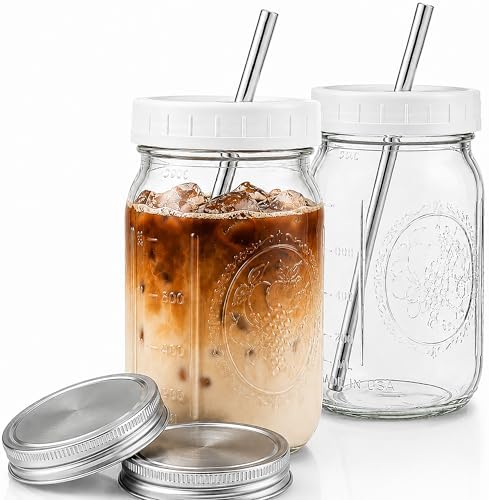 Reusable Wide Mouth Smoothie Boba Tea Cups Bubble Tea Cups with L...