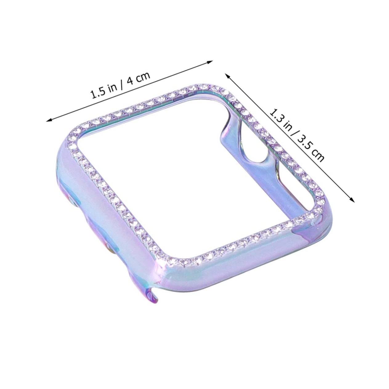 POPETPOP Chic Transparent Colorful Watch Protective Case Stylish Frame for Lightweight Design Easy Installation Watch Accessories for Protection Against