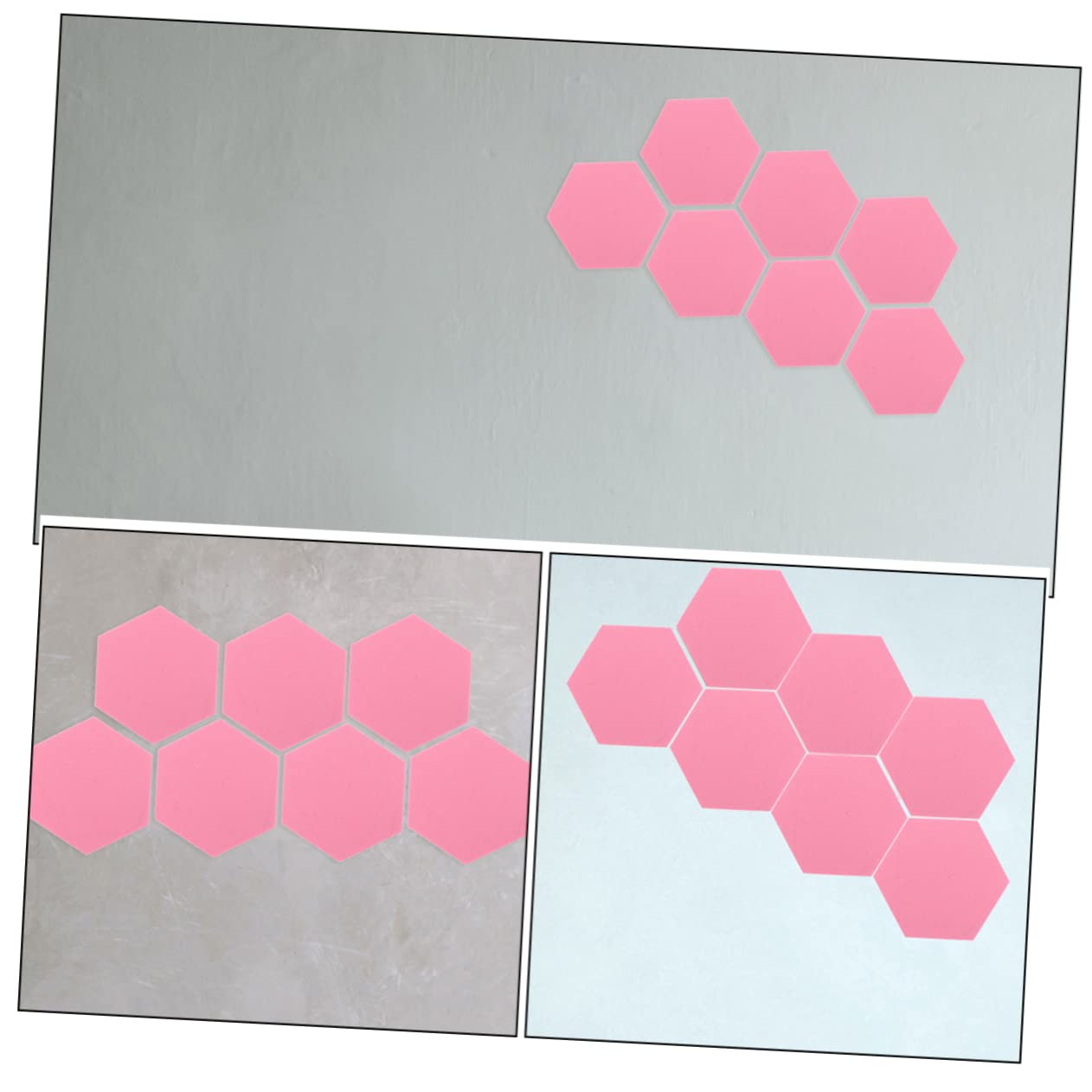 SEWACC 10pcs Felt Wall Boards Decorative Soundproof Bulletin Boards for Creative Displays Easy to Use Wall Protectors for Home Office