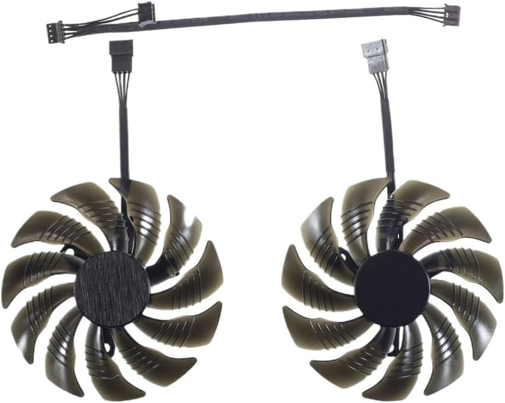 88MM PLD09210S12HH T129215SU Video Card Fan Cooler，Compatible For GIGABYTE GTX 1050 1060 1070 Ti GV-RX570 580 AORUS RX 470 480 R9 380X Fan,Laptop Accessories(2PCS SET)