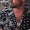 VASSAGO Vintage Norse Viking Runes Necklace, Corsair Runic Elder Futhark Ring Circle Talisman Pendant Leather Chain, Viking Gift Jewelry For Men Women (Leather-S) #1