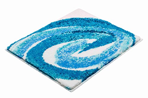 Grund Designer Bath Mat COLANI, Ultra Soft and Absorbent, Anti Slip, 5 Years Warranty, Colani 42, Bath Mat 70x120 cm, Grey