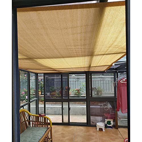 Red de sombra amarilla 90% protección solar jardín terraza rectangular 4x9 6
