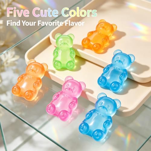 KangJJ Gummy Bear Squeezable Toys, Squeeze Fidget Toys for Stress Relief Sensory Stress Balls for Kids and Adults Birthday Gifts Party Favors Stocking Stuffers Class Prizes- Blue - Image 6