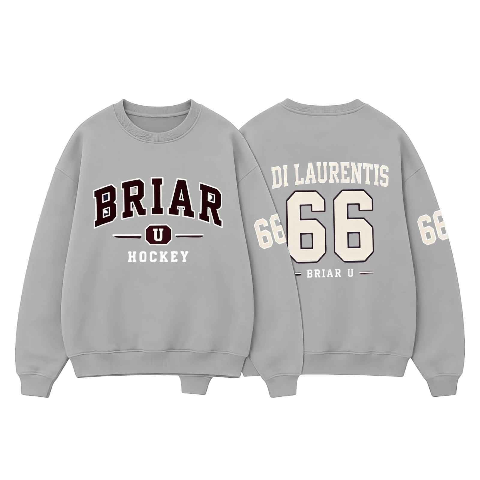 Off-Campus Sweatshirt Grahams 44 Di Laurentis 66 Briar U Hockey Merch Shirt