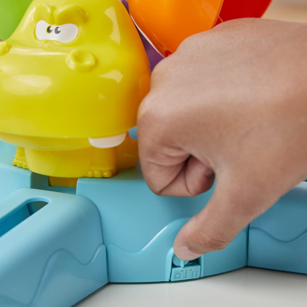 Hungry Hungry Hippos Launchers Kinderspiel ab 4 Jahren, elektronisches Kindergartenspiel für 2 bis 4 Spieler