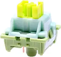 KPREPUBLIC Interruptor OTM Outemu para teclado mecânico silencioso linear tátil oceano vermelho limão roxo rosa jade limão pêssego prata panda vermelho limão interruptor (OTM Lime Switch x70)