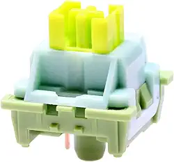 KPREPUBLIC Interruptor OTM Outemu para teclado mecânico silencioso linear tátil oceano vermelho limão roxo rosa jade limão pêssego prata panda vermelho limão interruptor (OTM Lime Switch x70)