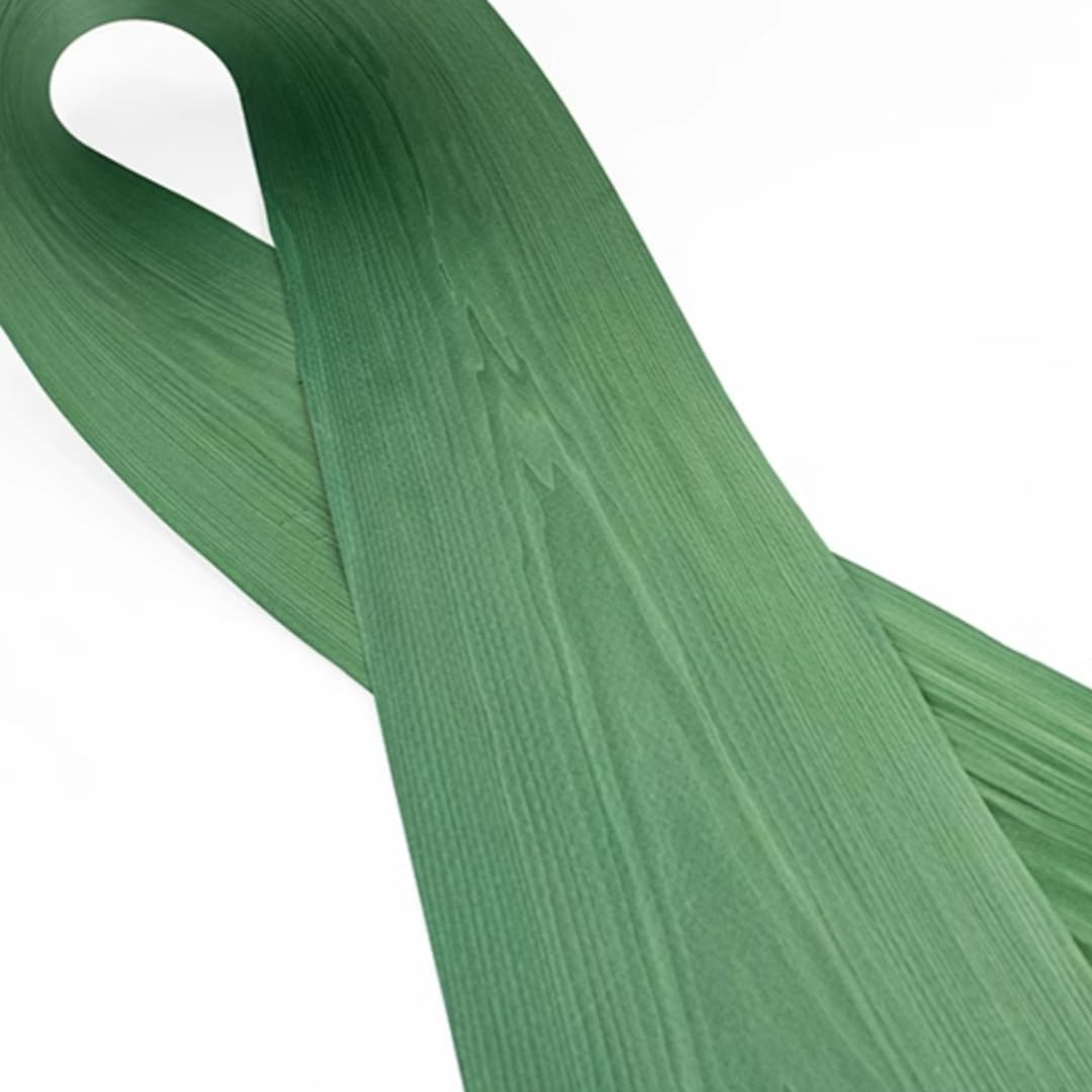 Placage en bois de buis massif teint naturel vert émeraude – 0,5 mm d'épaisseur, 3 x 0,3 m pour la créativité de bricolage, l'élégance des meubles, l'attrait des haut-parleurs, la fraîcheur des