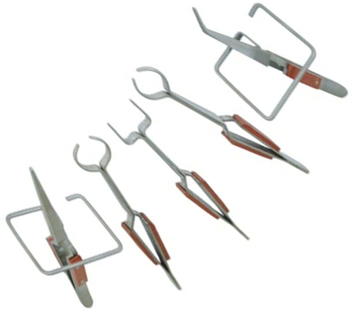 5pc Fibre Grip Tweezers Set For Gadget Repairing, Hobby, Craft, Jewellery Making, Watch repair Work & Personal Care