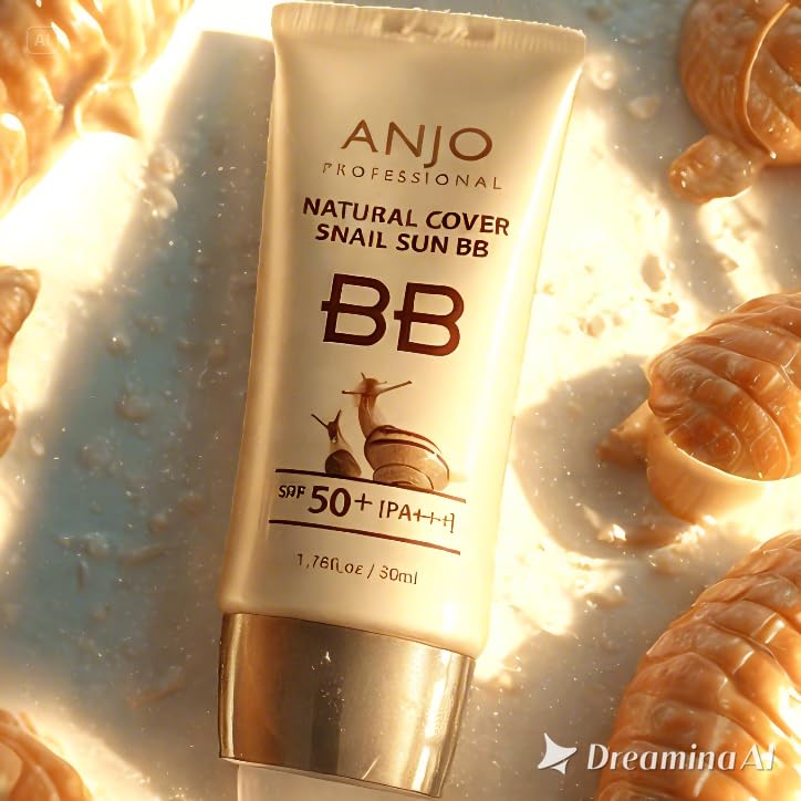 Natural Cover Snail Sun BB Cream SPF 50+PA+++ 50ml X 1EA / Makeup Base/Snail Mucus/Korean Cosmetics - Image 5