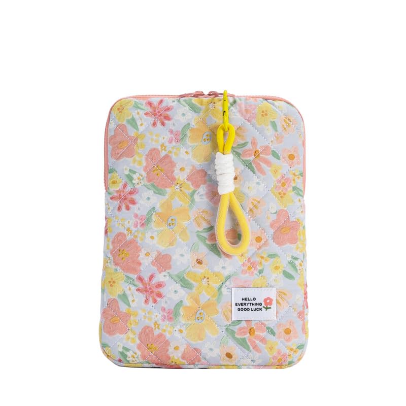 Preppy Sac De Transport Pour Ordinateur Portable - Motif Floral Kawaii - Housse De Protection Pour Ordinateur Portable Et Tablette (15", Grande Fleur
