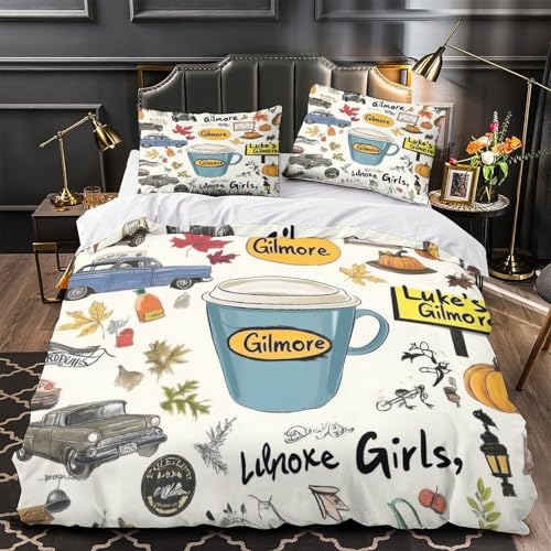 Parure de lit automne pour chambre ado ambiance chaleureuse 3D