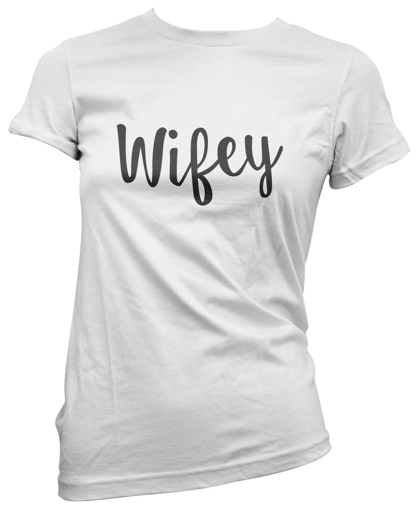 Hotscamp Women's White Wifey T-Shirt - 10
