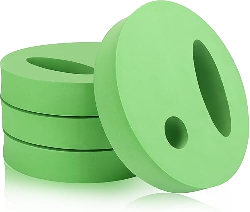 4 discos de natación de mano – Pesos de agua resistentes a la piscina, espuma EVA, juego de aeróbicos acuáticos para ejercicio acuático, adultos y