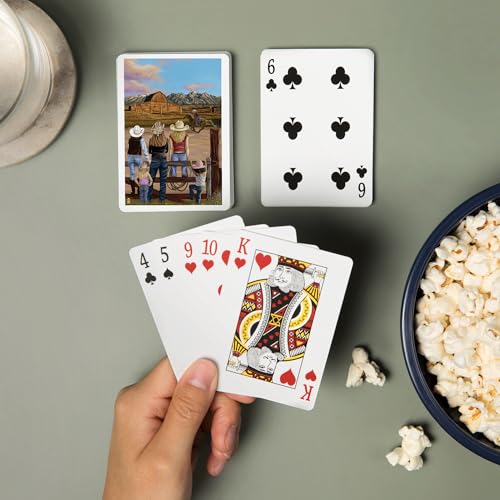 Baraja Poker Western Scene 52 Cartas para Adultos miniatura 2