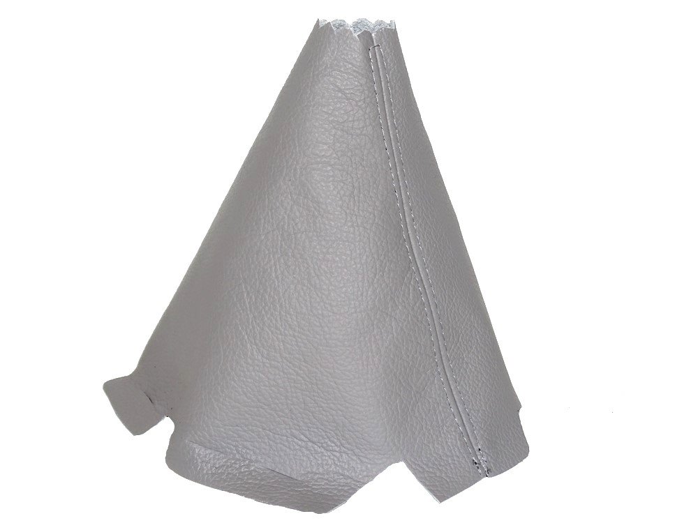 The Tuning-Shop for Mazda 6 2002-07 Manual Shift Boot Grey Genuine Leather