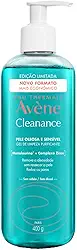 Avène Cleanance Gel de Limpeza Facial, Gel Facial Purificante com Monolaurina™, Zinco e Água Termal Avène, Controla Oleosidade, Desobstrui Poros, Reduz Cravos em 82% e Acalma Peles Sensíveis, 400g
