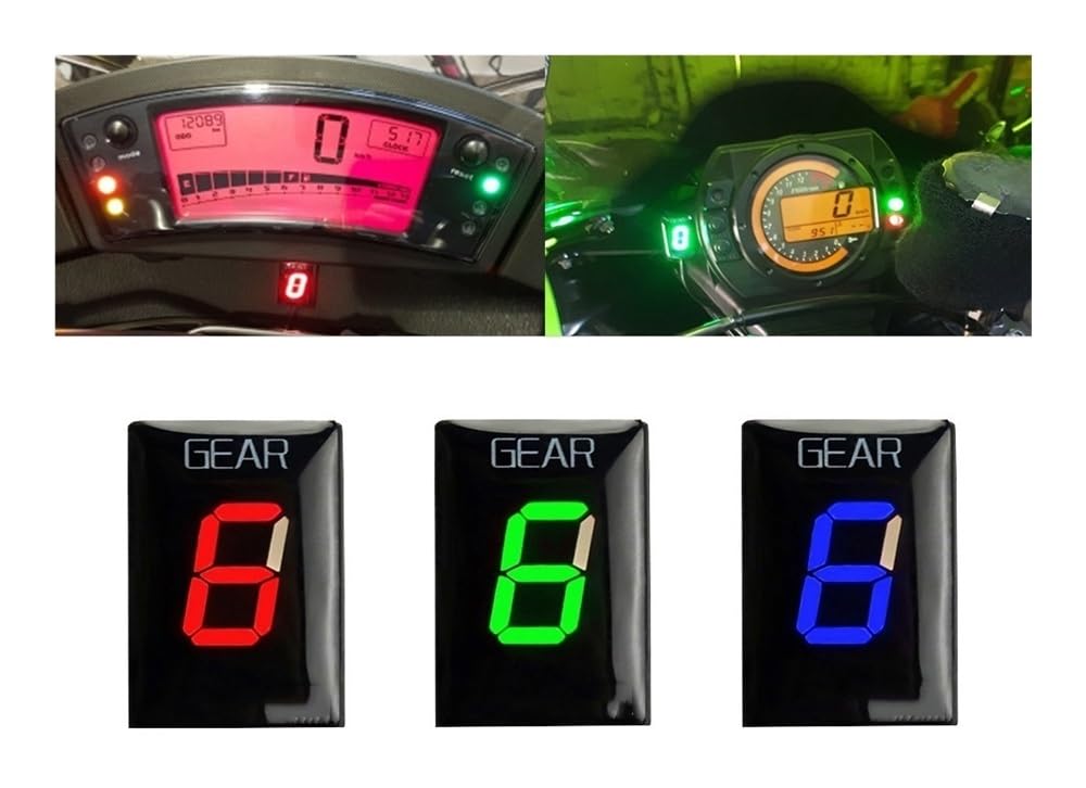 Indicador Marchas Motocicleta Indicador De Marcha para DL1000V DL 1000V 2002 2003-2019 2020 1000 V Accesorios para Motocicletas Medidor Pantalla 1 A 6 Velocidades
