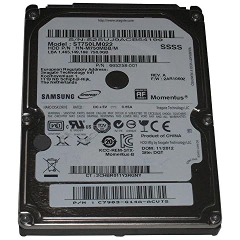 Seagate Momentus Spinpoint M8 750 Go Cover