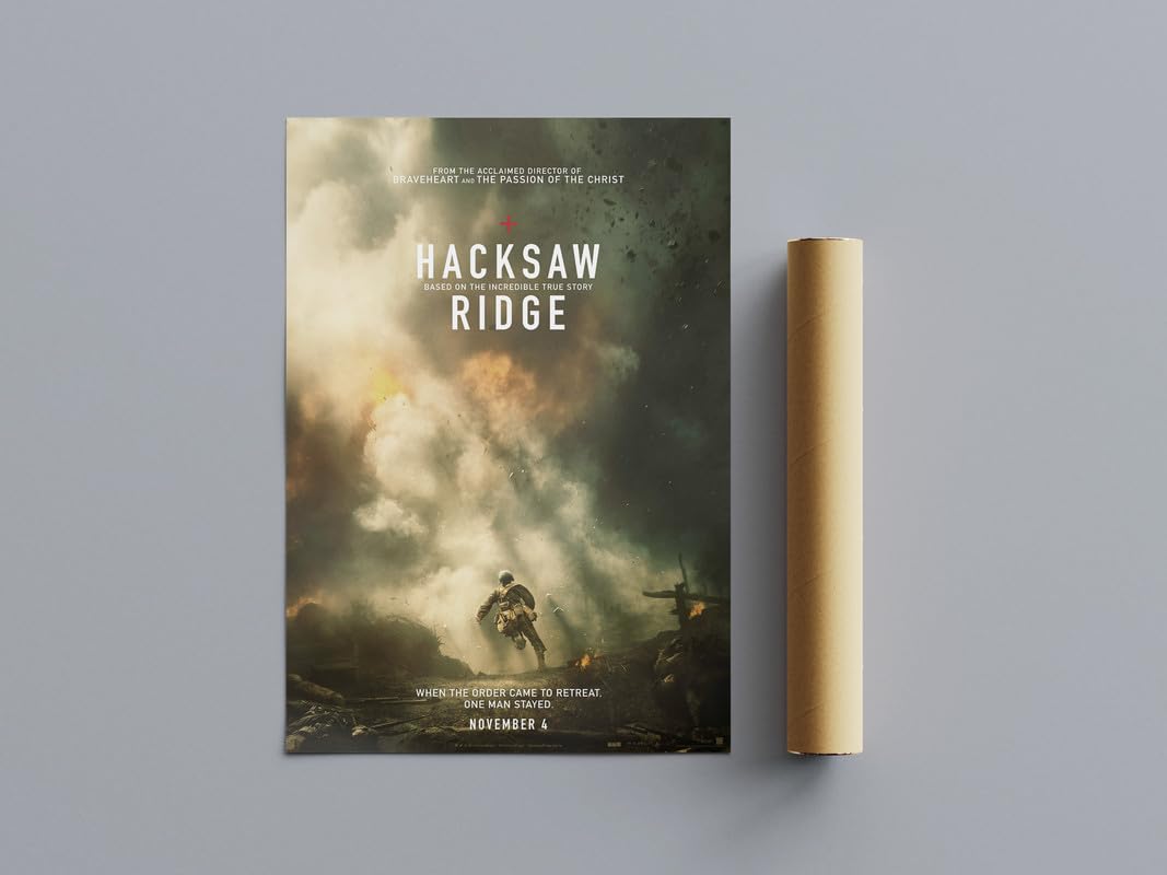 All Time Great Movie Posters Hacksaw Ridge Wall Art (A4 Size 21cmx29.7cm)