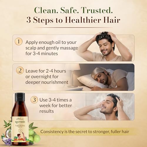 Image of Satthwa Vardhana Hair Oil | Rosemary, Pumpkin Seed & Saw Palmetto | Natural DHT Blockers for Hair Fall Control | For Men & Women | 150ml