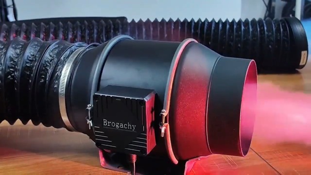 Brogachy 100 mm buisventilator, intelligent, afvoerventilator 3000 RPM
