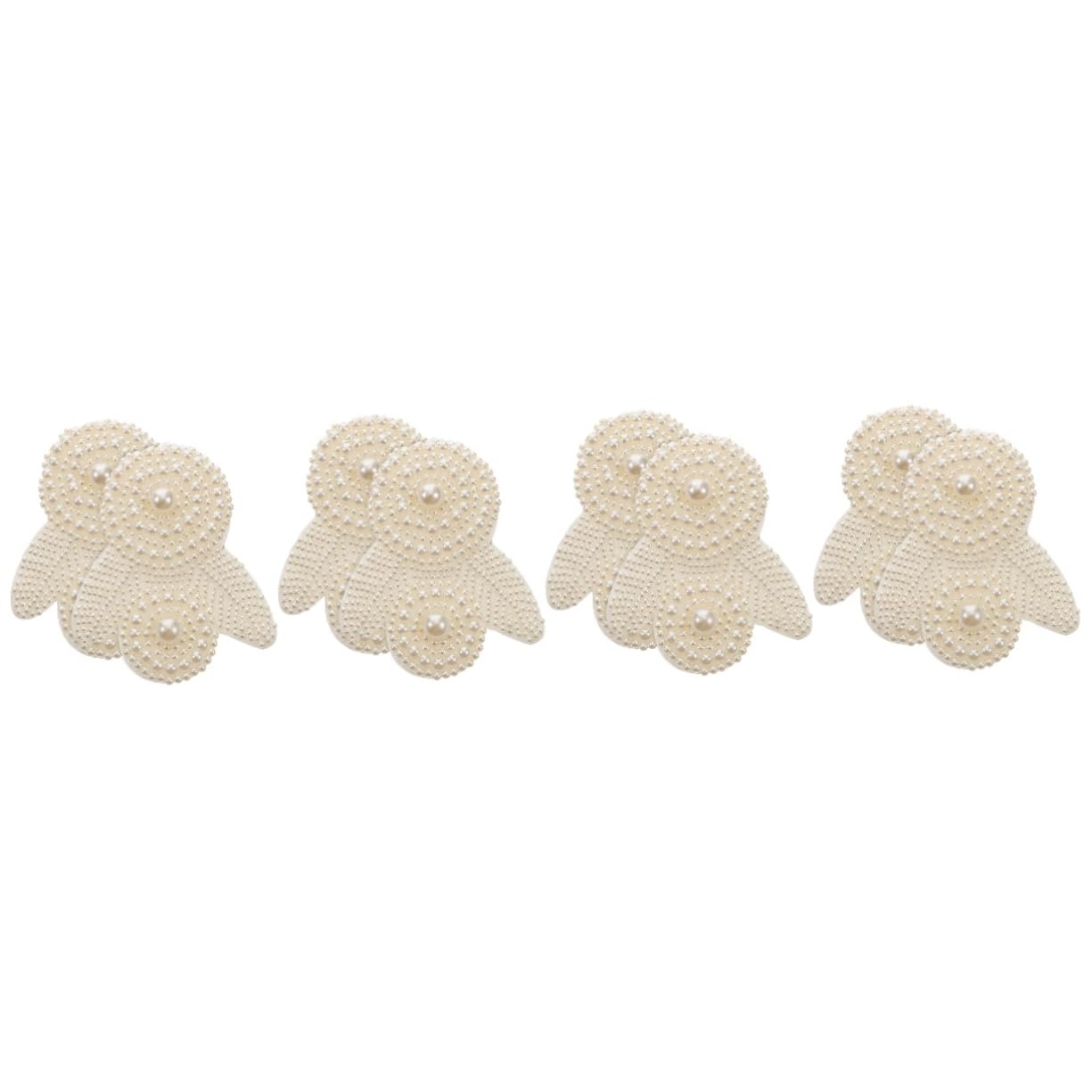 Lurrose Lot De 4 Patchs De Réparation Pour Vêtements Patchs Décoratifs Pour Chapeaux Pour Robe De Mariée 2 Pièces X 4