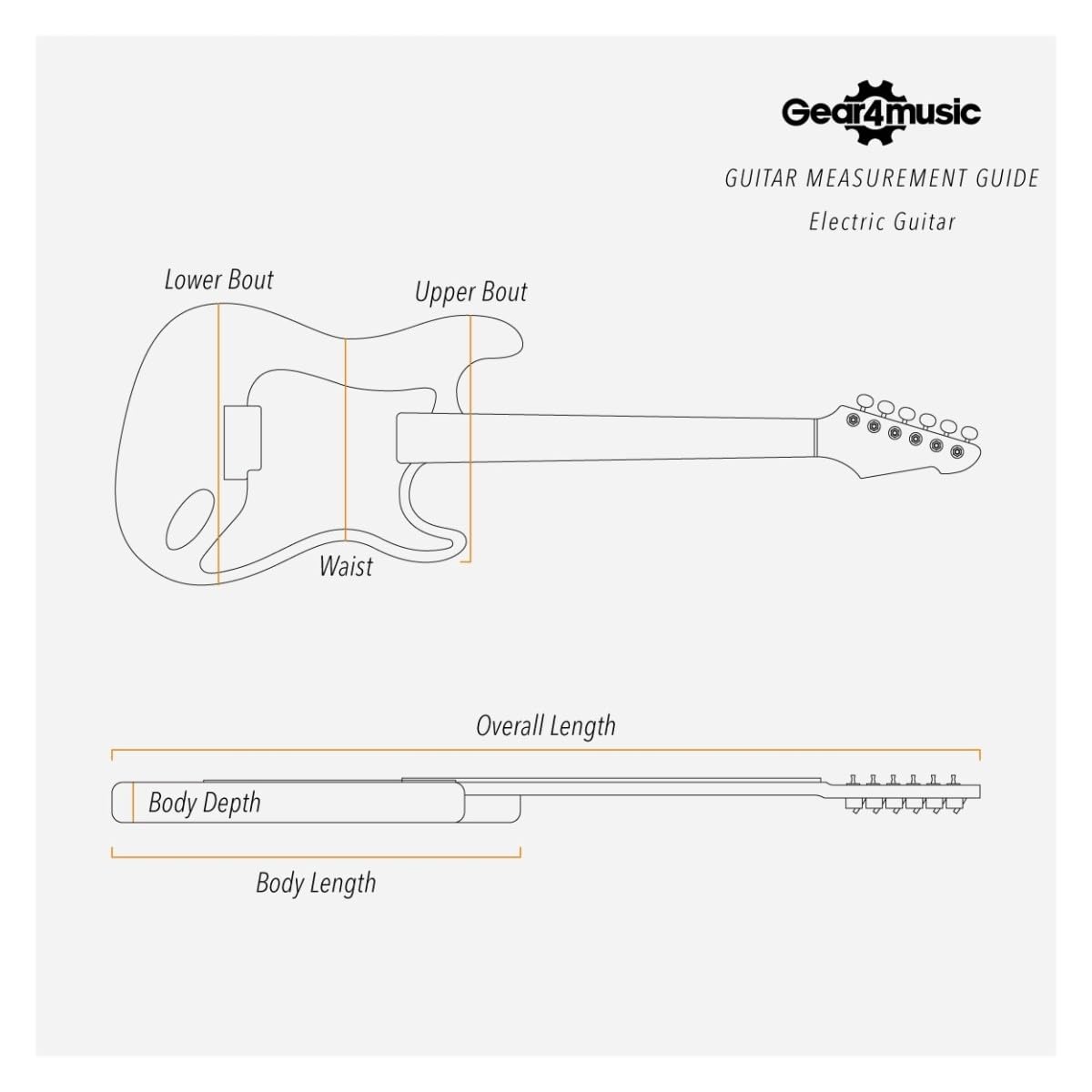 gear4music Étui en Mousse pour Guitare Électrique