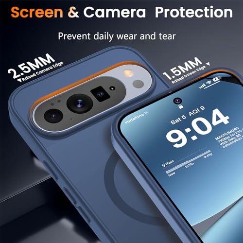 Image of WRJ Magnetic for Google Pixel 11 /11 Pro Case+Screen Protector, Blue