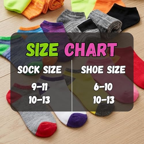 Image of Tipi Toe Women's 20 Pack Colorful Low Cut Socks - Lightweight, Breathable Design for All-Day Comfort Sizes 9-11 /10-13