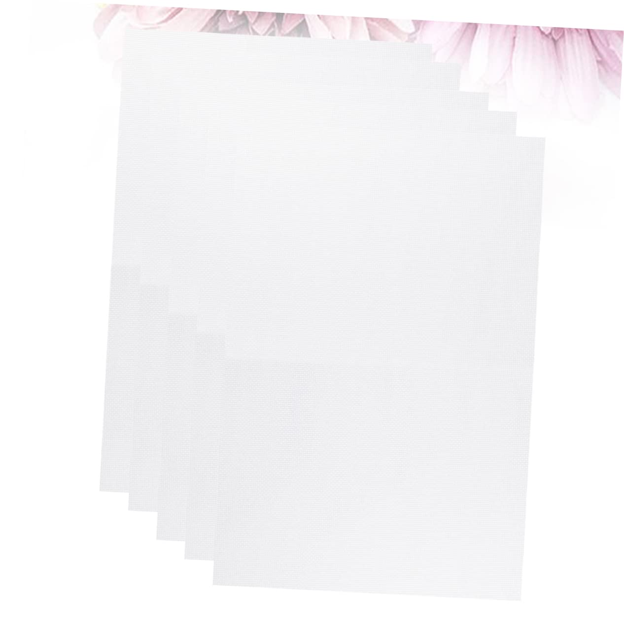 Hohopeti DIY Cross Stitch Kit 5 Pcs 11 Count Embroidery Fabric Soft Cotton for Crafts