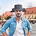 Wide Brim Sun Hat with Fan, Men Sun Fishing Hat, 5 Speed Adjustable, Sun Protection, Suitable for Mountaineering