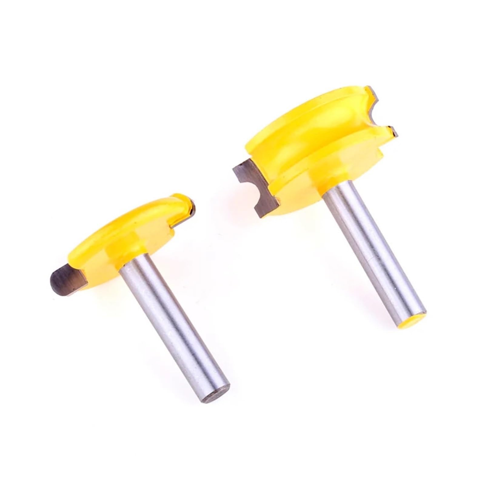 2pcs 8mm Shank 1/4" Dia. Canoe Flute and Bead Joint Router Bit Cutter Woodworking Bits Wood Milling