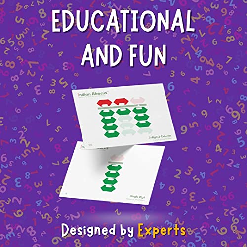 Image of Abacus Flash Cards for Kids- 150+ Cards - 300+ Sides - Learn Numbers, Counting and Improve Retention & Recall Skills for All Ages - Fun Learning and Educational Flashcards