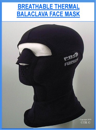Proline Breathable Floprene Thermal Balclava Face Mask Neoprene & Lycra, Medium