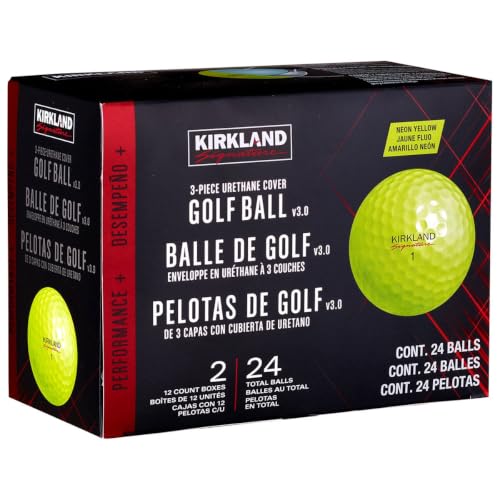 Kirkland V3.0 Neon Yellow Golf Balls