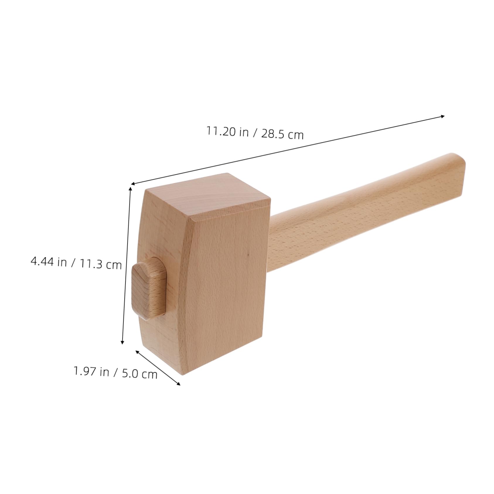 Balacoo Wood Mallet For Woodworking And Leather Craft Small Wood Hammer For Projects For Carpenters Tool
