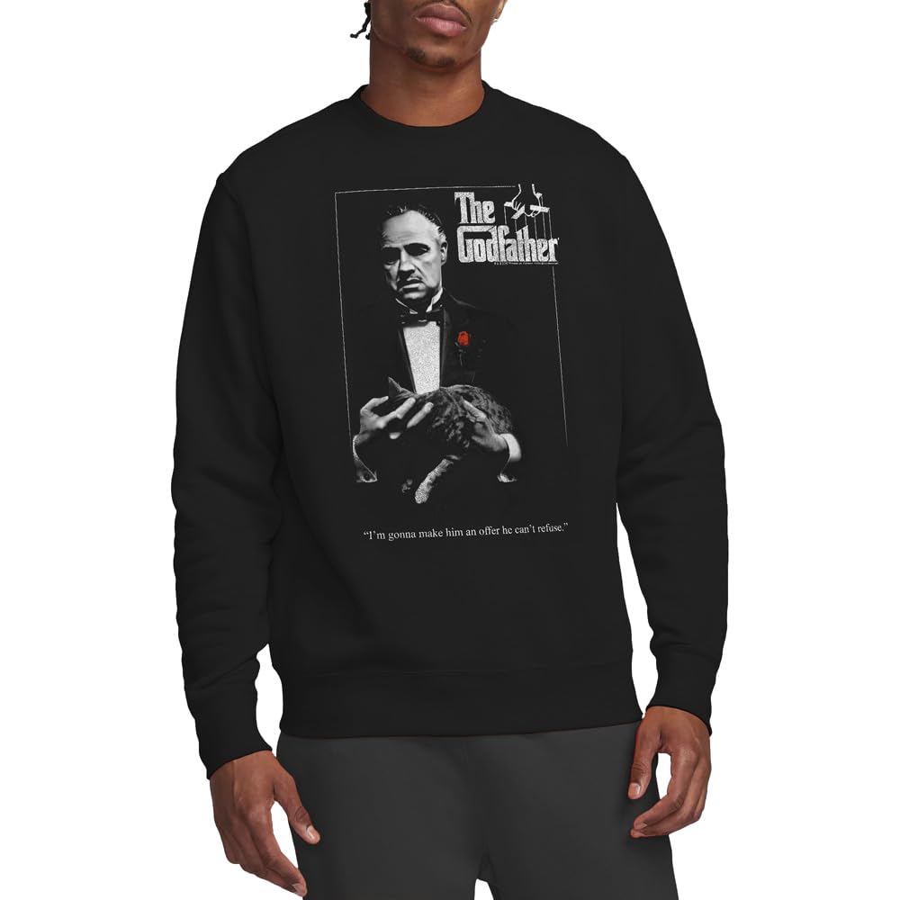 Godfather Poster Crew Sweatshirt, Black, Medium