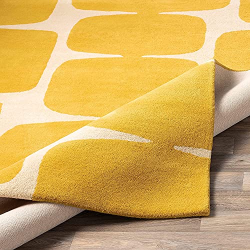Image of Mordern Design Handmade Tufted Carpet Pure Woollen Export Quality Carpet for Living Room, Bedroom Hall [ Size 6 x 6 Square, Color Multi B3 ]