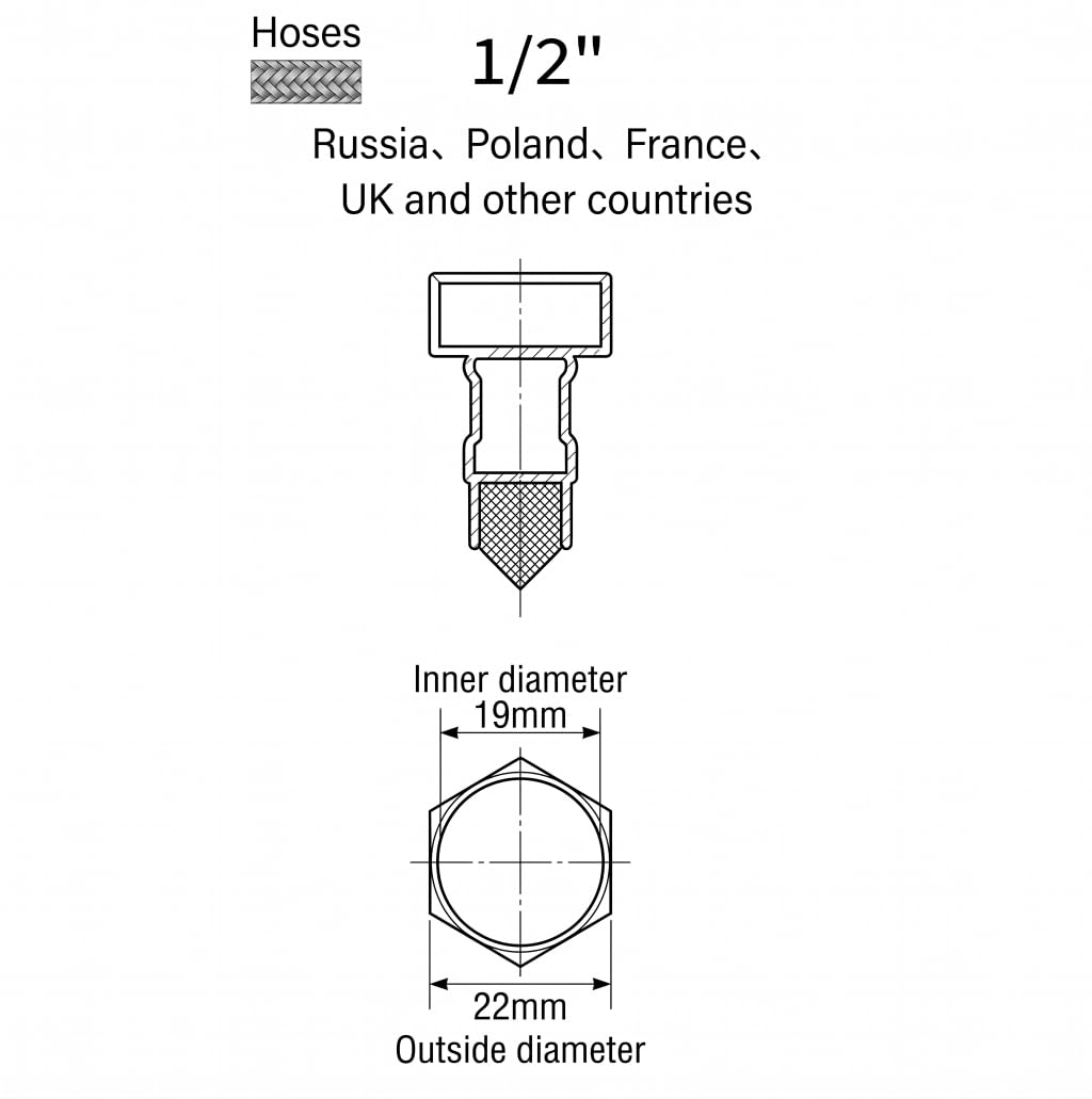 Grifo de lavabo imiiHO 007 (Chrome Gold), acero inoxidable 304, grifo de agua fría y caliente, grifo lleno de agua