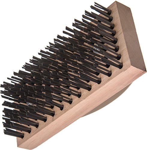 Image of Carlisle FoodService Products 4067600 Ergonomic Steel Butcher Block Scratch Brush, 9-3 /8 inch 1EA (Pack of 12)