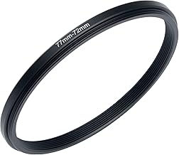 77mm to 72mm Step-Down Rings Filter Adapter for All Brands UV ND CPL Metal Step-Down Rings Adapter Filter