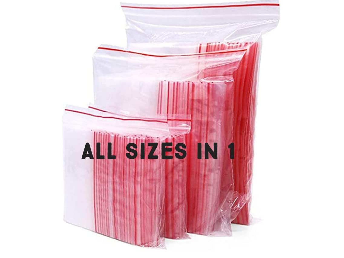 77Q Plastic Multi Sizes Reusable/Resealable Ziplock Pouches/Zipper Bags/Airtight Ziplock Bags Clear (Pack Of 75, 25 Pieces Each Size) (B0B54ZRP2D) Amazon Price History, Amazon Price Tracker