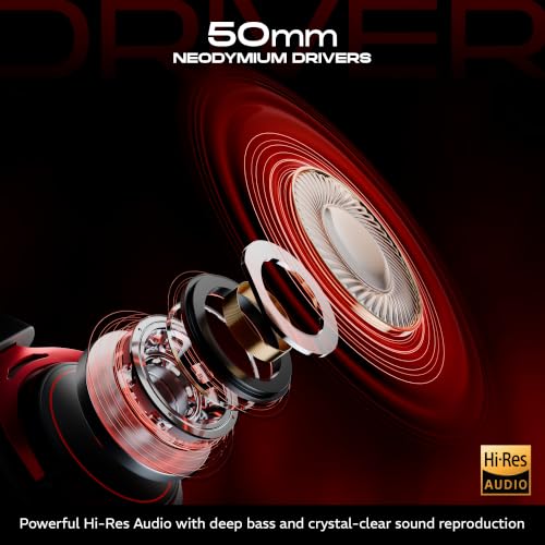 Image of daWg HeadBug G30 Wired Gaming Headset, 50mm Neodymium Drivers, Virtual 7.1 Surround Sound, Hi-Res Audio, Flexible Gaming Mic, Audio Controls, RGB LED, Soft Ear Cushions, Windows Software (Black)