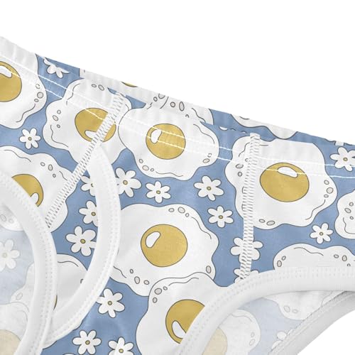 Boys' Underwear Cotton Little Boys Eggs Daisy Briefs Soft Toddler Underwear 2T-8Y4