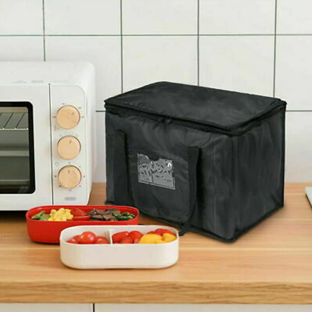 ZYNCUE Sac d'épicerie isotherme réutilisable de 28 L, 35 x 23 x 26 cm, livraison de nourriture, durable, robuste, grande taille, tient debout, pliable, durable