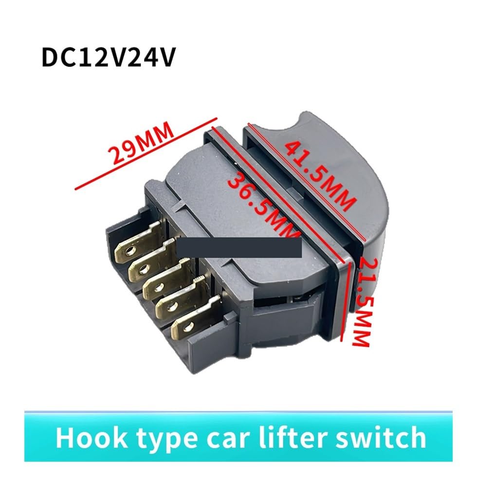 1PCS 5 Pins Direct Current 12V 20A Auto Car Power Window Switch Light Switch