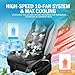 Upgraded 16 Fans Cooling Car Seat Cover Front Seat, Cooling Car Seat Cushion with Massage & Auto Stop/Start, 12V Ventilated Seat Cover for Car SUV Truck, Universal Seat Cooler (BLACK-10 FANS)